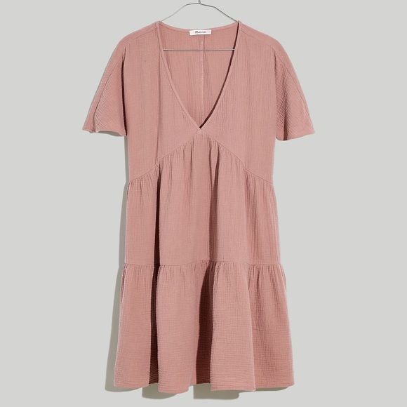 Madewell Tiered Mini Dress - Picture 4 of 11